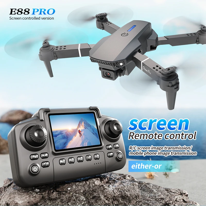 Drone Profissional E88 PRO com - Drone Camera Professional avaliação e preço