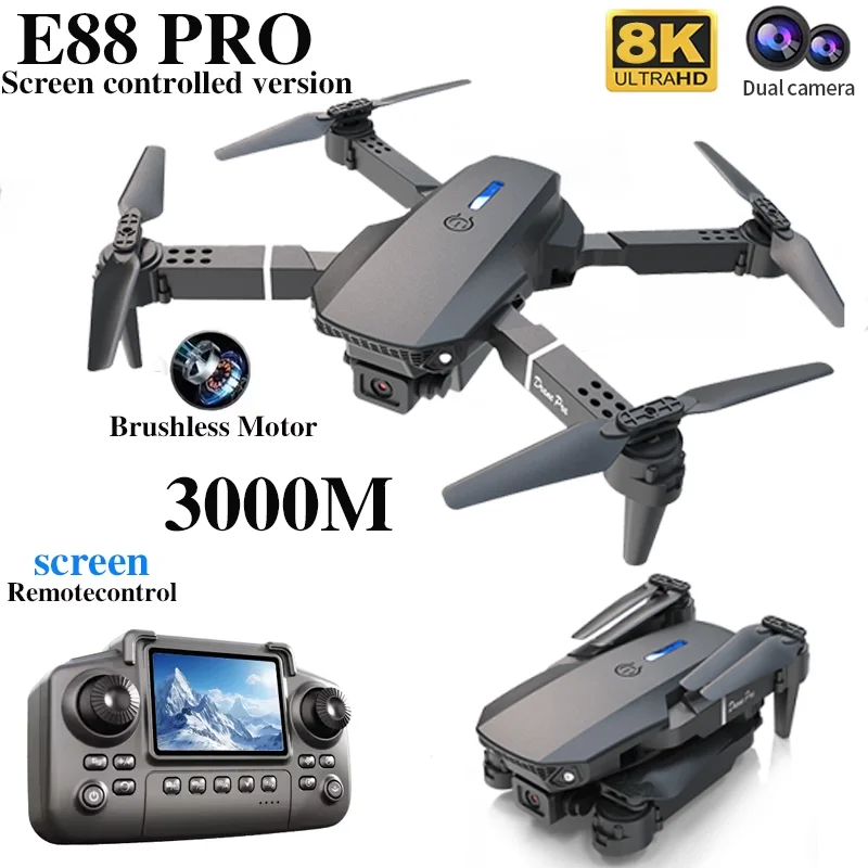 Drone Profissional E88 PRO com - Drone Camera Professional avaliação e preço