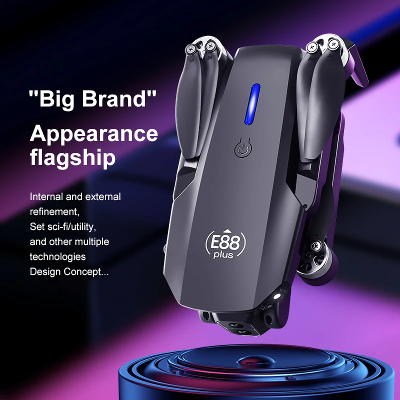 Novo drone quadricóptero E88 P - Drone Camera Night Vision avaliação e preço