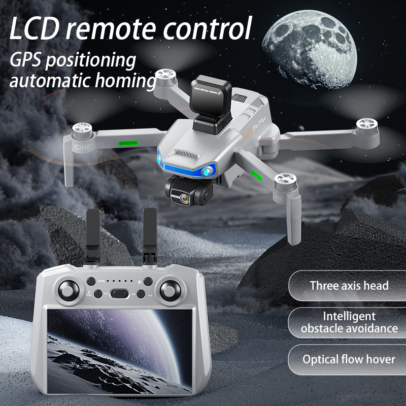 Ae3 pro max novo lcd sc gps dr - Drone Camera With Gimbal avaliação e preço