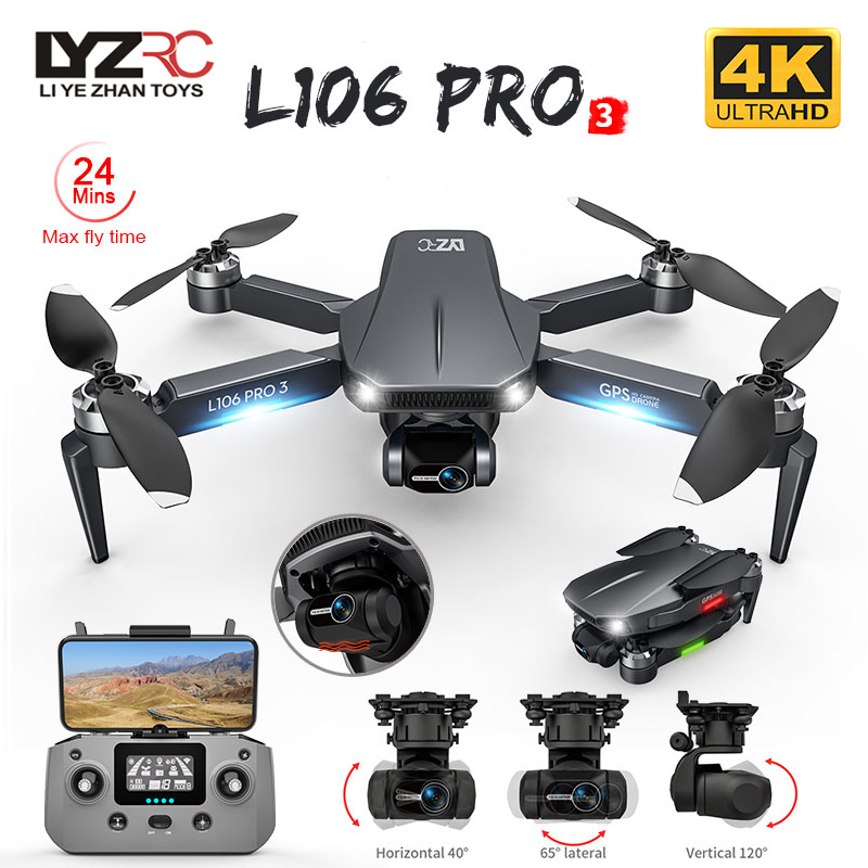 L106 Pro 3 Drone 5G WIFI FPV D - Drone Camera With Gimbal avaliação e preço